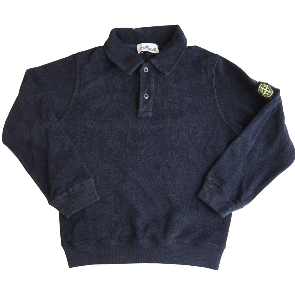Stone Island Navy Blue Ls Pikétröja