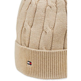 Tommy Hilfiger Gentle Gold Heather-Beige Essential Cable Beanie