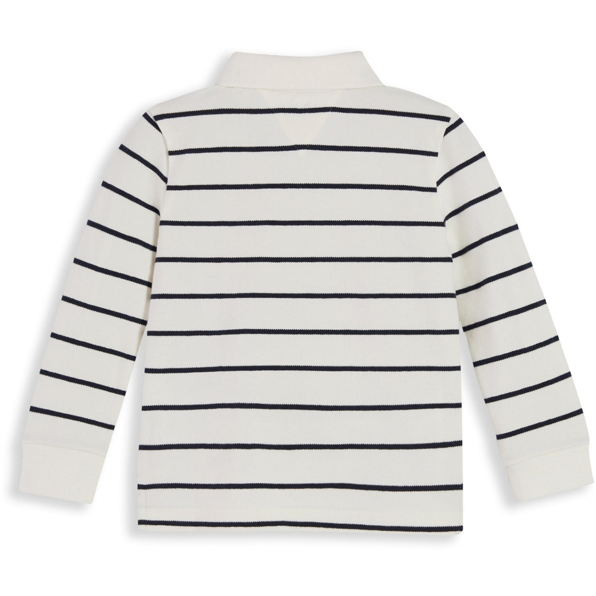 Tommy Hilfiger Off White Stripe-White Essential Regular Pikétröja Ls