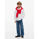 Tommy Hilfiger White-White Oxford Graphic Skjorta