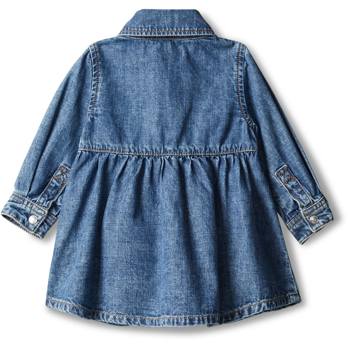 Calvin Klein Beckford-Blue Baby Ls Denim Klänning