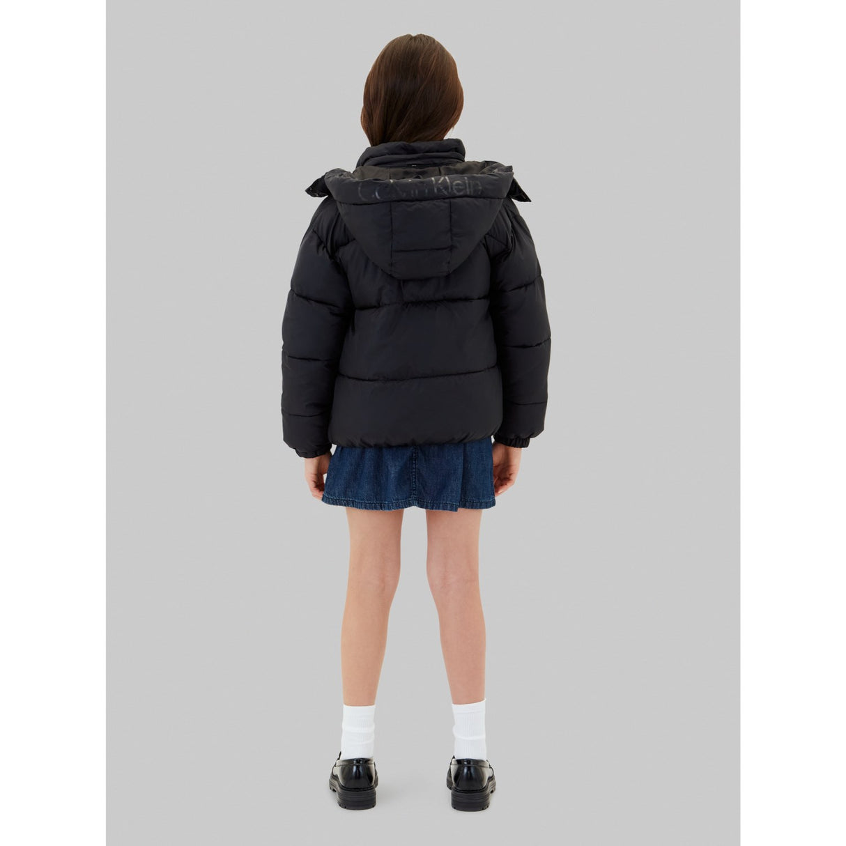 Calvin Klein Pvh Black-Black Minime Ck Kort Hd Puffer Jacka