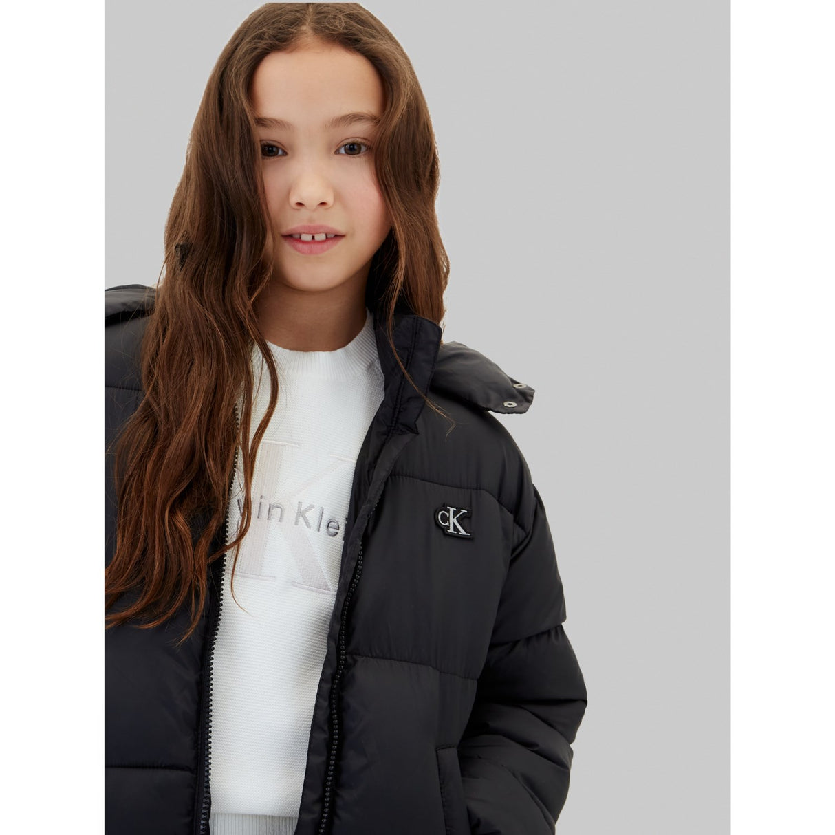 Calvin Klein Pvh Black-Black Minime Ck Kort Hd Puffer Jacka