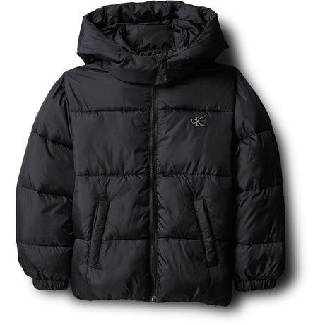 Calvin Klein Pvh Black-Black Minime Ck Kort Hd Puffer Jacka