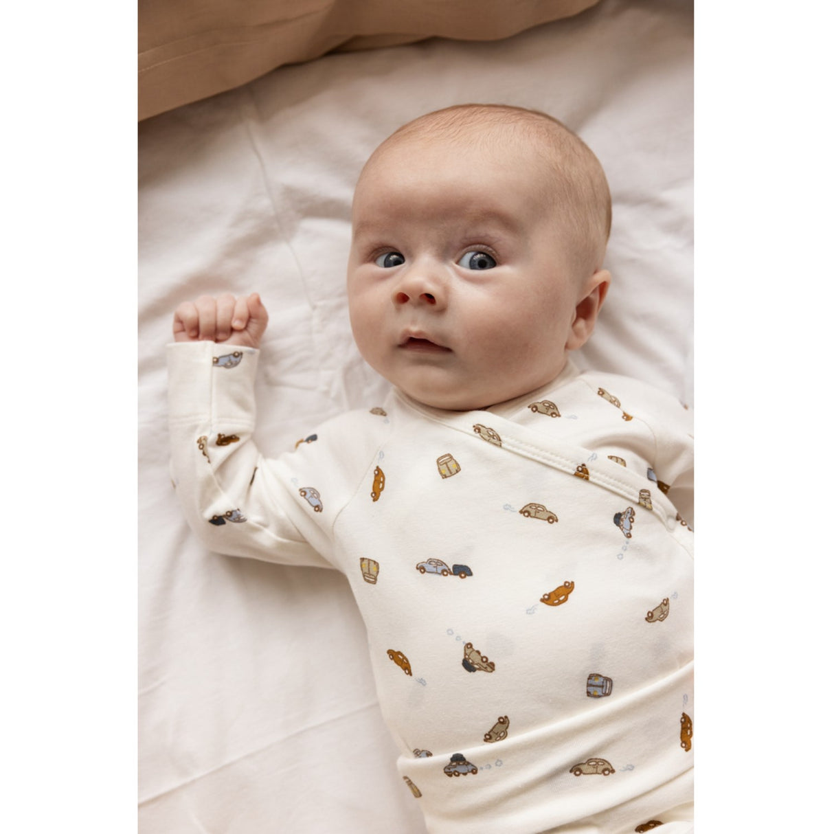 MarMar Modal Smooth Print Cars Rubello Onesie