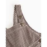MarMar Soft Denim Dark Brownie Stripe Ruben Dungarees
