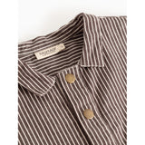 MarMar Soft Denim Dark Brownie Stripe Tovan Skjorta