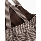 MarMar Soft Denim Dark Brownie Stripe Sanne Klänning