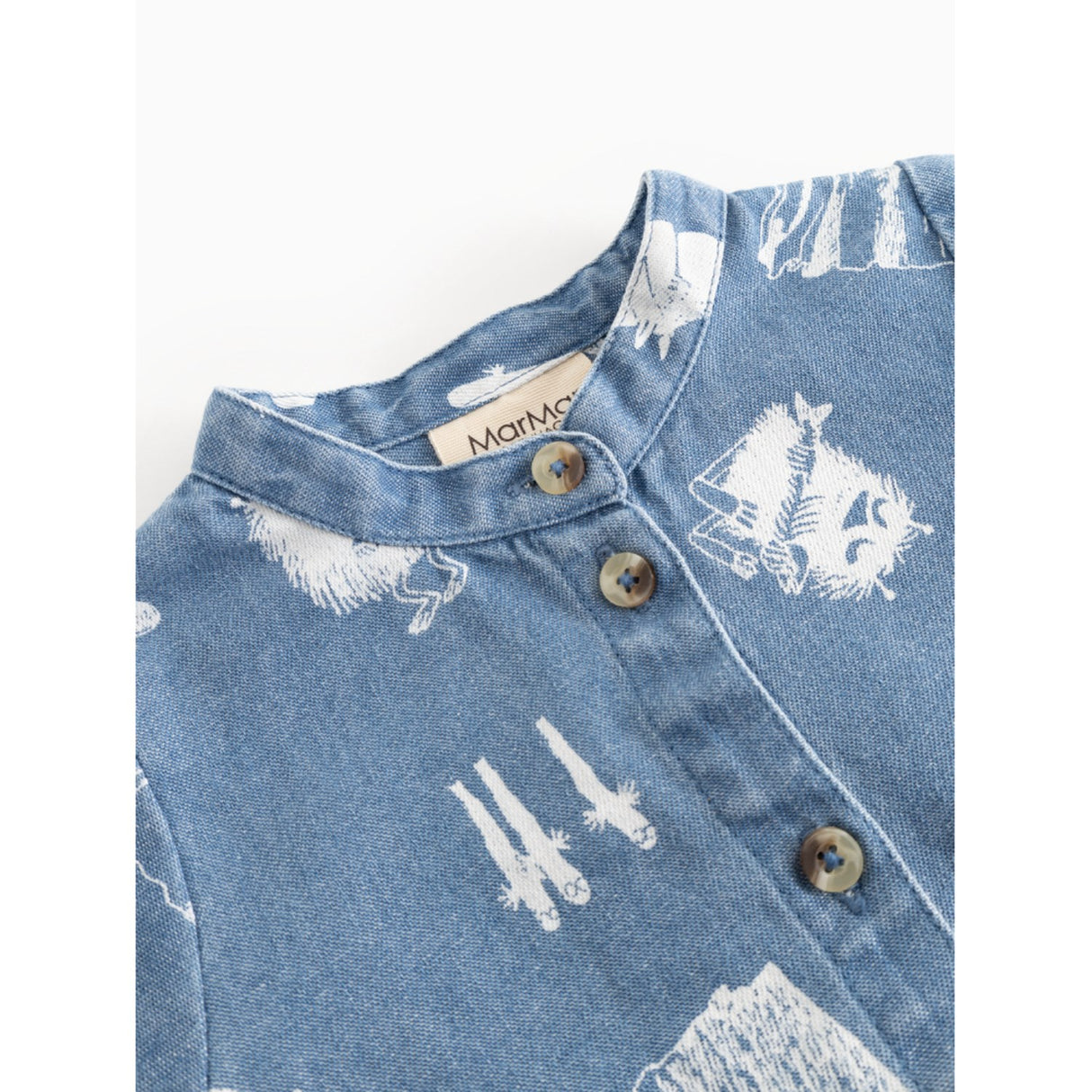 MarMar Denim Print Moomins Tomi B Skjorta