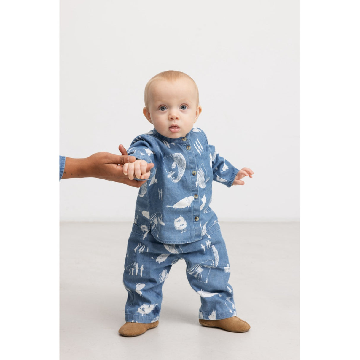 MarMar Denim Print Moomins Tomi B Skjorta