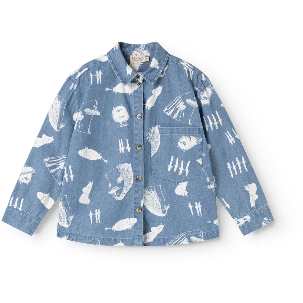 MarMar Denim Print Moomins Telo Skjorta