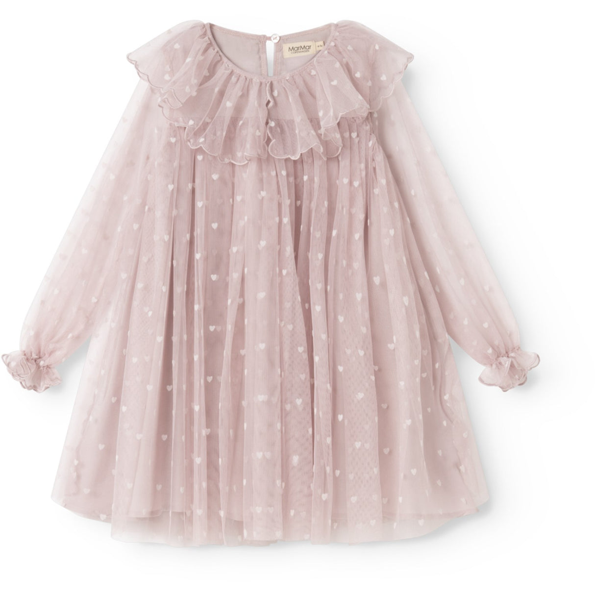 MarMar Ballerina Cloud Gray Hearts Dera Klänning