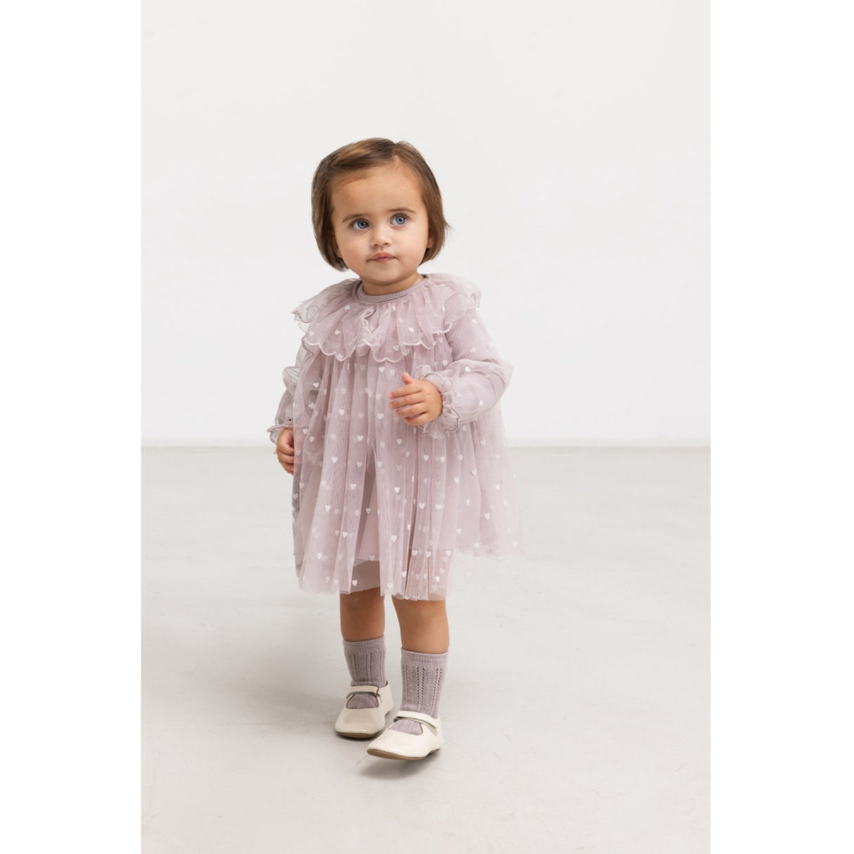 MarMar Ballerina Cloud Gray Hearts Dera B Klänning