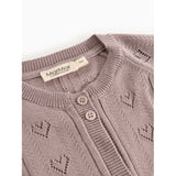 MarMar Modal Mix Pointelle Dusty Purple Totti Stickad Cardigan