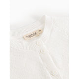 MarMar Modal Mix Links-Links Gentle White Taki Stickad Cardigan