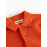 MarMar Cotton Knit Plain Grapefruit Teno Pikétröja Stickad Blus