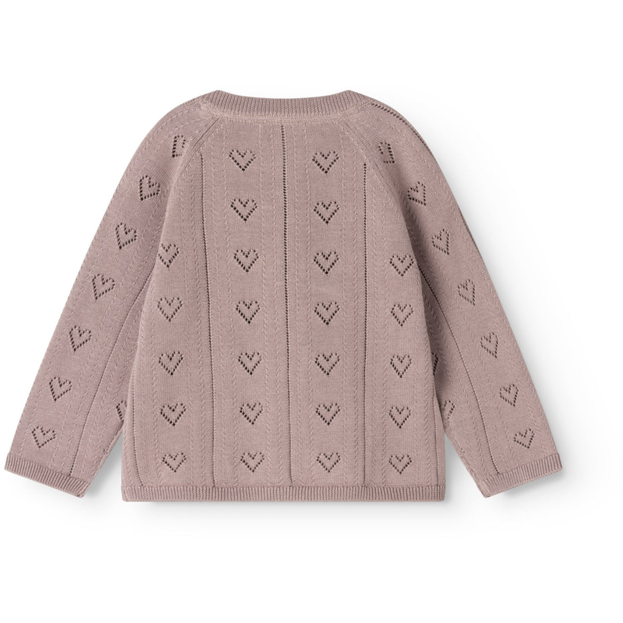 MarMar Modal Mix Pointelle Dusty Purple Totti Stickad Cardigan