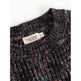 MarMar Cotton Knit Spacedye Deepest Sea Space Teno Stickad Blus