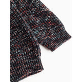 MarMar Cotton Knit Spacedye Deepest Sea Space Teno Stickad Blus