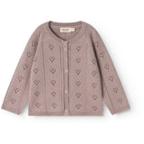 MarMar Modal Mix Pointelle Dusty Purple Totti Stickad Cardigan
