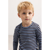 MarMar Modal Stripe Blue Heaven Stripe Plain Blus
