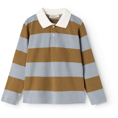 MarMar Cotton Jersey Monsoon Blue Stripe Tad Pikétröja LS Blus