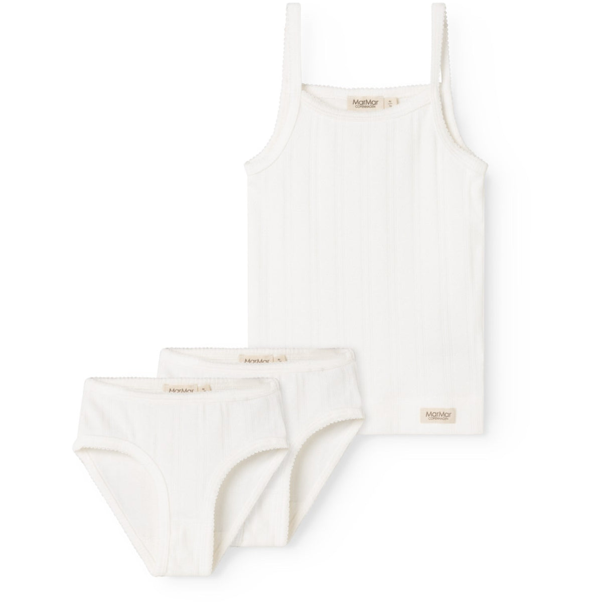 MarMar Modal Pointelle Gentle White Underkläder Sett