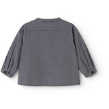MarMar Cotton Seersucker Pigeon Blue Check Totoro Skjorta