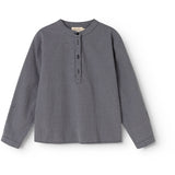 MarMar Cotton Seersucker Pigeon Blue Check Tokyo Skjorta