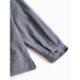MarMar Cotton Seersucker Pigeon Blue Check Tokyo Skjorta