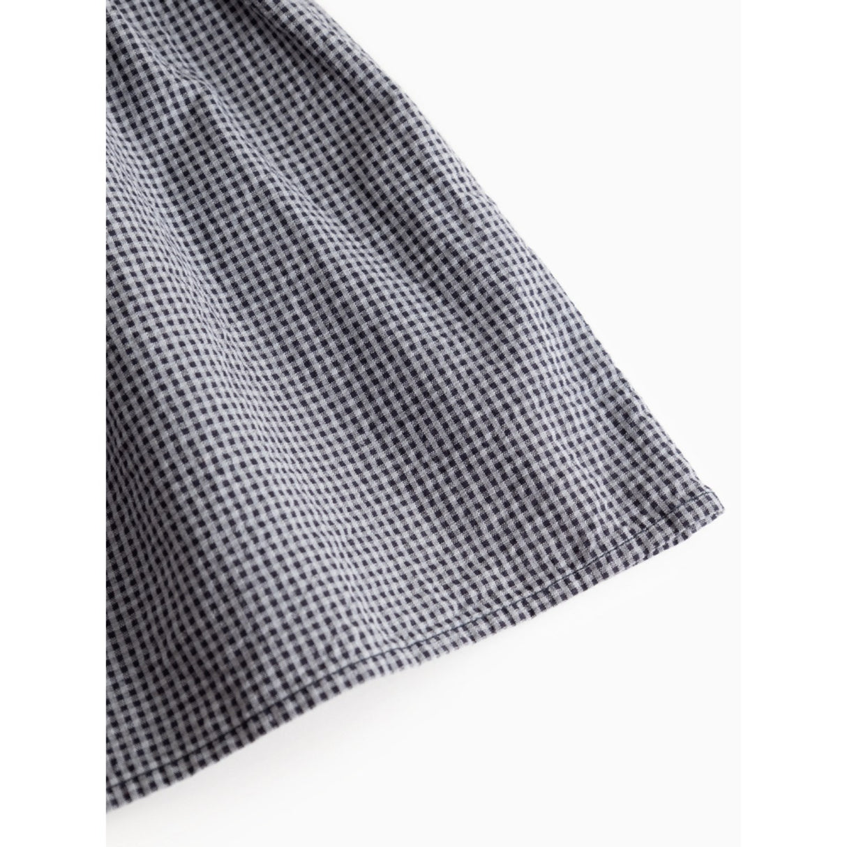 MarMar Cotton Seersucker Pigeon Blue Check Dawson Frill Klänning