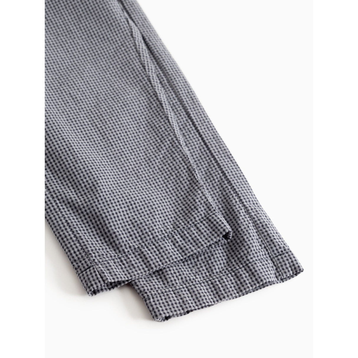 MarMar Cotton Seersucker Pigeon Blue Check Panto Byxor