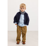 MarMar Cotton Seersucker Pigeon Blue Check Airo Halsduk