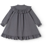 MarMar Cotton Seersucker Pigeon Blue Check Dalina Klänning