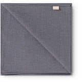 MarMar Cotton Seersucker Pigeon Blue Check Airo Halsduk