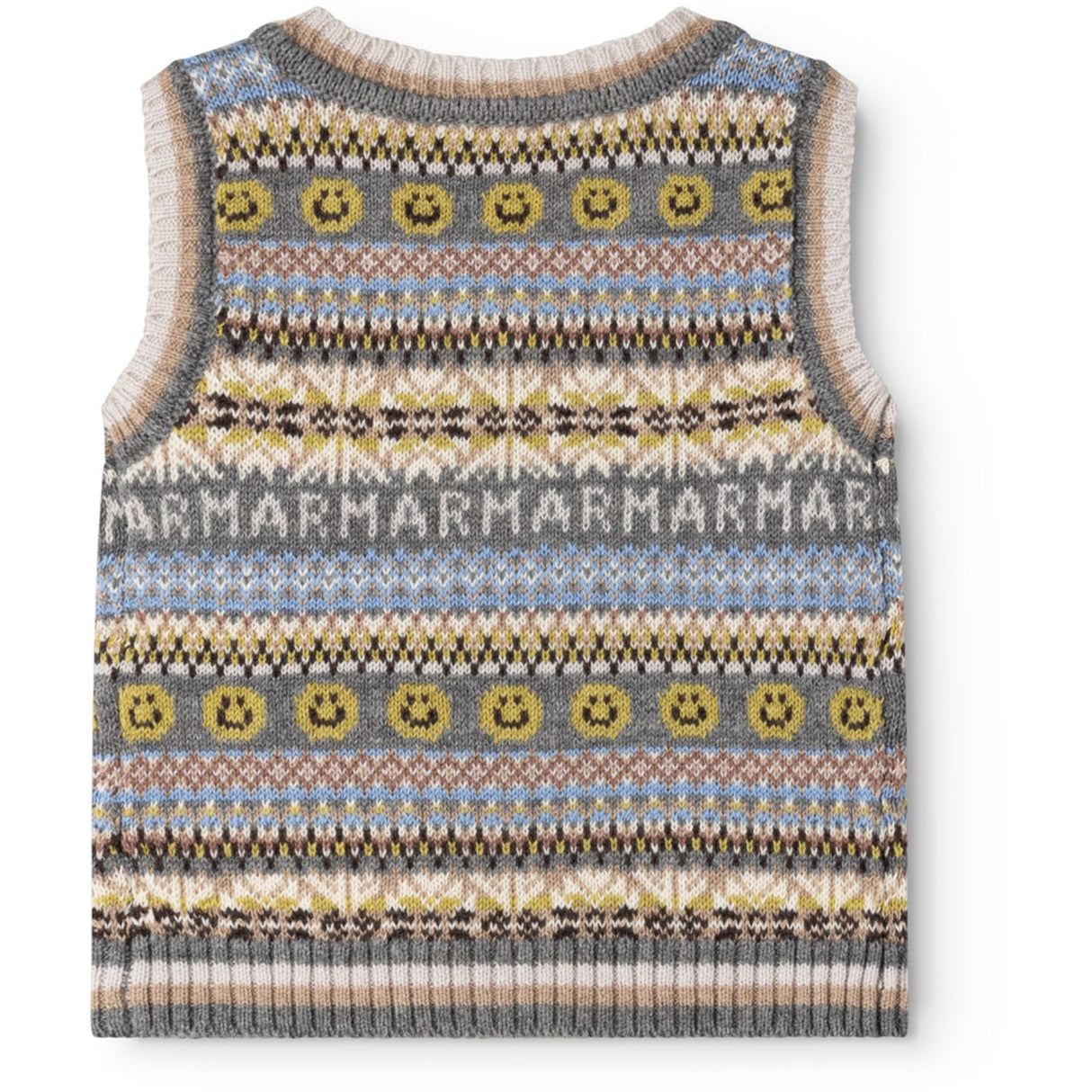 MarMar Light Cotton Wool Fair Isle Fair Isle Taj B Stickad Väst