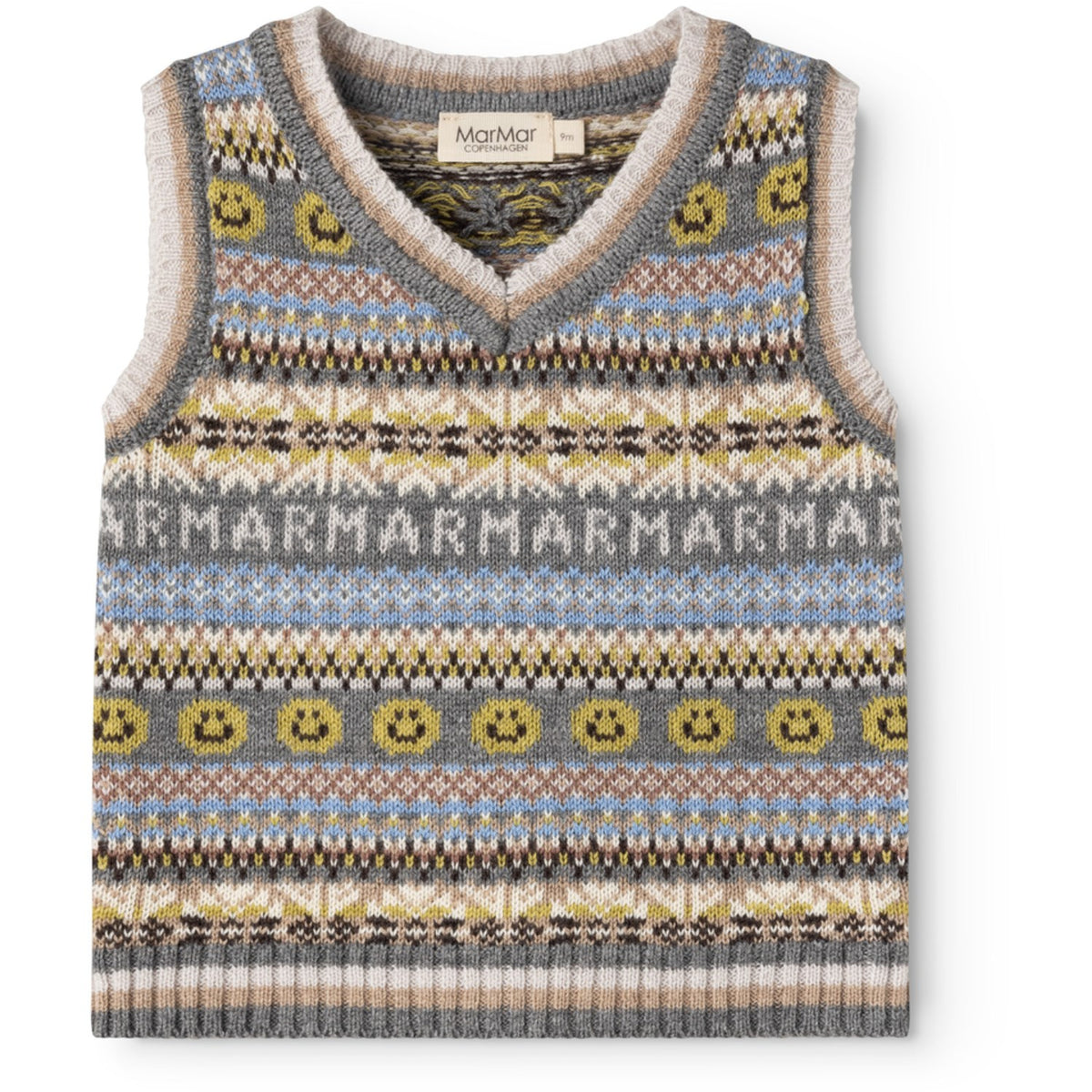 MarMar Light Cotton Wool Fair Isle Fair Isle Taj B Stickad Väst