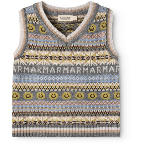MarMar Light Cotton Wool Fair Isle Fair Isle Taj B Stickad Väst