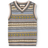 MarMar Light Cotton Wool Fair Isle Fair Isle Taj Stickad Väst