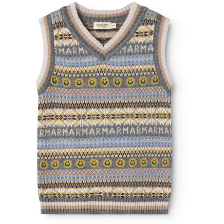 MarMar Light Cotton Wool Fair Isle Fair Isle Taj Stickad Väst