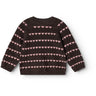 MarMar Light Cotton Wool Pattern Rose Frosting Hearts Torin B Stickad Blus