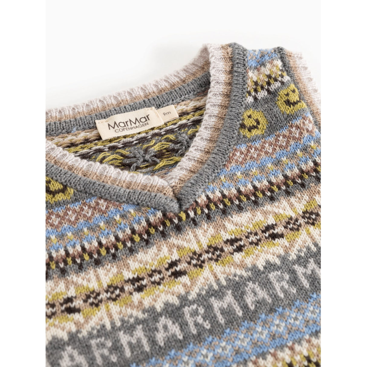 MarMar Light Cotton Wool Fair Isle Fair Isle Taj B Stickad Väst