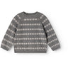 MarMar Light Cotton Wool Pattern Creamy Smiles Torin B Stickad Blus