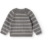 MarMar Light Cotton Wool Pattern Creamy Smiles Torin B Stickad Blus