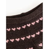 MarMar Light Cotton Wool Pattern Rose Frosting Hearts Penn Stickad Byxor