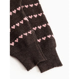 MarMar Light Cotton Wool Pattern Rose Frosting Hearts Penn Stickad Byxor