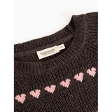 MarMar Light Cotton Wool Pattern Rose Frosting Hearts Torin Stickad Blus