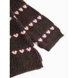 MarMar Light Cotton Wool Pattern Rose Frosting Hearts Torin Stickad Blus