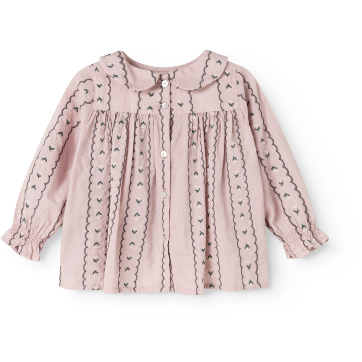MarMar Light Embroidery Dusty Purple Bloom Tora Blus
