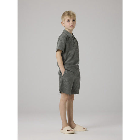 Name It Castor Gray Nkmfay Ss Nreg Pikétröja